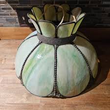 Green Slag Glass Light FOR SALE! - PicClick