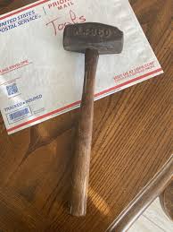 vintage 4lb hand sledge hammer old anvil tool | eBay