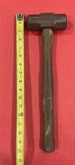 Vintage 3LB Pound Double Face 16" long Sledge Hammer Wooden ...