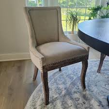 Ultra Side Dining Chair With Bronze Nailhead Set of 4 ...