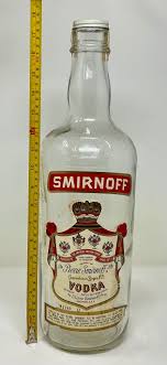 Large Vintage SMIRNOFF Vodka Bottle W/ Lid 1 Gallon 18 ...