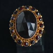 Antique Dutch Garnet ring - Rocks and Clocks