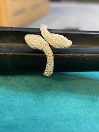 VTG Sterling Silver .925 Diamond Cut Snake Ring Size 7 | eBay