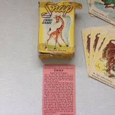 Spillekort / firkort “Snap" vintage fra USA fra 1950'erne ...