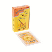 waterproof giraffe themed playing cards poker size standard ...