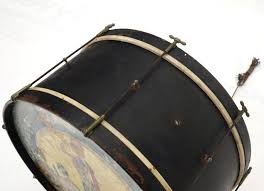 Large Drum Light Fixture Painted and Converted Floor Lamp ...