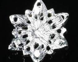 4 Flat Back Rhinestone and Pearl Button Embellishment (25 Mm ...