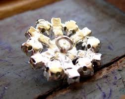 20 Pearl Crystal Rhinestone Buttons for Wedding Hair ...