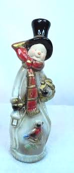Vintage Looking Santa & Snowman Table Decoration 8" x 2" | eBay