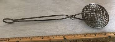 vintage soap saver round metal basket 11" long | eBay