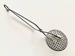 Vintage Primitive Farmhouse Giant Metal Herb Strainer Infuser ...