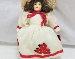 Vintage Firenze Italian Girl Doll "eros" New in Original Box, Composition Head With Cloth Body, 8” 1950s - Etsy