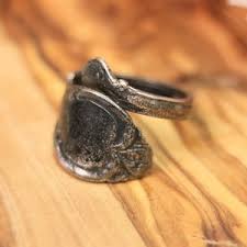 Vintage INTERNATIONAL SILVER Spoon Ring ~ HERITAGE Pattern ...