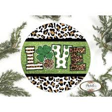 Shop our Leopard Love Saint Patrick Sign - Wreath Accent Sign