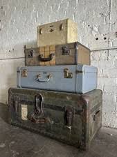 Tweed Blue Vintage Luggage & Vintage Travel Accessories for ...