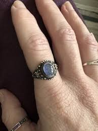 Magical Witch Ring Moonstone Size 10 Mixed Metal Italian Witch Family Heirloom | eBay