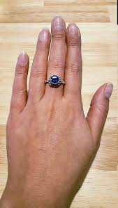Solitaire Sapphire Ring - Royal Blue Ring, Vintage Sapphire Ring – Adina Stone Jewelry