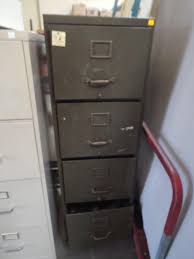 Sold at Auction: Vintage Metal File Cabinet FULL FULL FULL