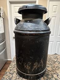 VTG PET Steel Metal Milk Dairy Jug Container Can Eagle USA Americana Black | eBay