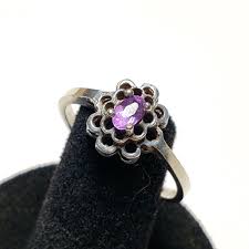 Avon | Jewelry | Vintage Avon Amethyst Sterling Silver 925 ...