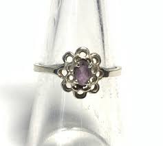 Sterling Silver 925 Amethyst Ring Size 6.5 JC40 | eBay