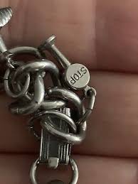 Vintage Signed Marino Charm Bracelet | eBay