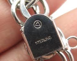 925 Sterling Silver Vintage Double Rolo Link Bracelet 6.75" - Etsy