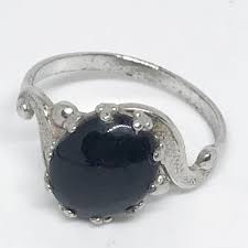 Vintage Sterling Silver JP Ring Stone Size 5.25 Signed - Etsy