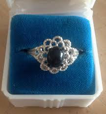 WOMEN'S STERLING SILVER RING WITH TEKTITE SIZE 7 Great gift ...