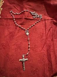 Vintage Rosary Sterling 22g 19” | eBay