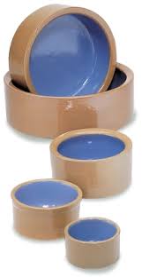 STONEWARE DOG DISH 7.5 IN - Oley Valley Feed