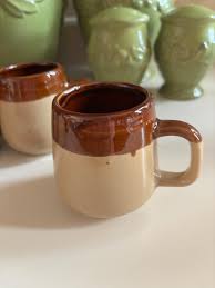 Stoneware Vintage Mugs - Set of 4 - 1970's (small ) - Etsy