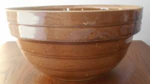 Brown Mixing Bowl Stoneware USA 9 IN Graduated Body Vintage - Etsy