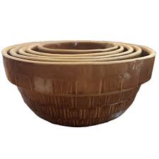 vintage McCoy mixing bowls