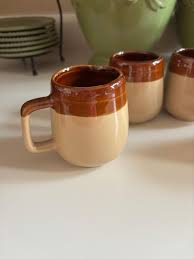 Stoneware Vintage Mugs - Set of 4 - 1970's (small ) - Etsy