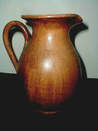 Rustic Stoneware Mottled Textured Brown Studio Pottery 1 Quart Milk Jug Pitcher | eBay