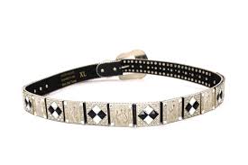 Rhinestone Cowboy Belt: Black Leather Western Belt With ...