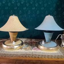 Ice Cube Table Lamp Set, Glass White Brown, Mid Century Vintage Bed Lamps, Square Lamps, POP Art Home Lighting, 60s Bedside Lamps - Etsy