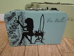 Set of Stacking Decorative French Boutique Storage Boxes ...