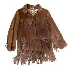 The most amazing vintage fringe brown suede jacket.... | Depop