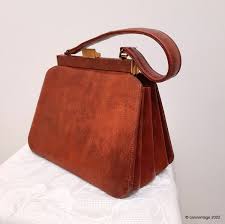 Vintage Milch Glossy Mottled Tan Brown Leather Concertina ...