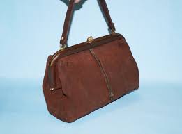 Vintage Brown Suede Bag: 1950s Glam Handbag - Etsy