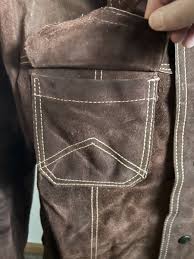 RARE VTG ~ 70s JCPenny Men's Brown Leather Snap Button ...