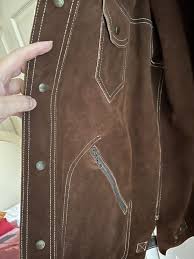 Diesel Leather Suede Reversible Jacket Wet Brown Size Large ...