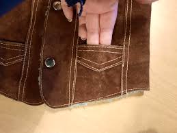 Vintage Genuine Leather Kids Suede Vest W/Sherpa Lining Size ...