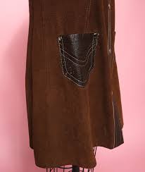 Vtg 60s Suede & Leather Mini Dress – Gimme Danger Inc.