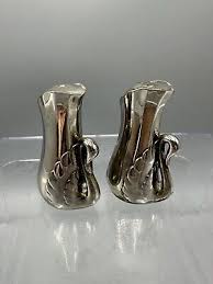 Vintage Pair of Silver Plated Swan Salt and Pepper Shakers ...