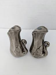 Vintage Silver Tone Swan Salt and Pepper Shakers: Cottage ...