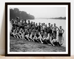 Vintage Swimmers Photo Print: Antique Group Portrait (digital Download) - Etsy