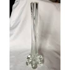 Vintage Hand Blown “Blob” Base Vase | Chairish